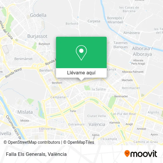 Mapa Falla Els Generals