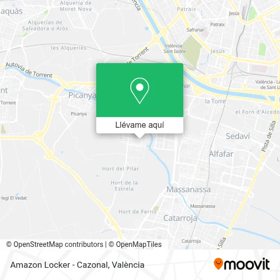 Mapa Amazon Locker - Cazonal