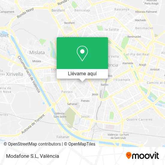 Mapa Modafone S.L