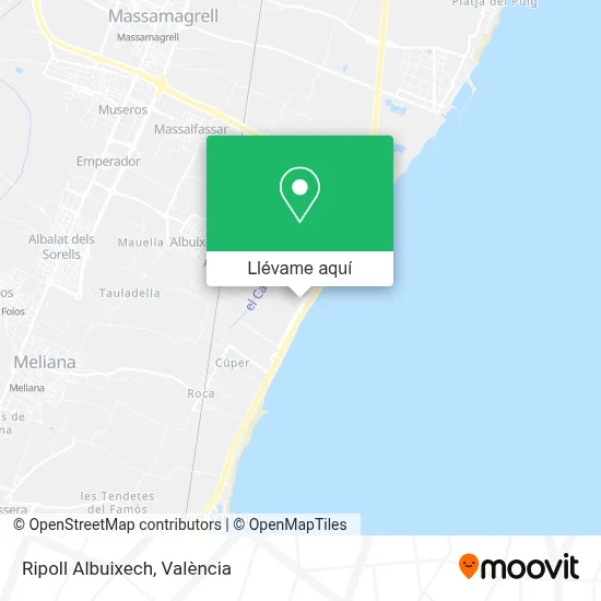 Mapa Ripoll Albuixech