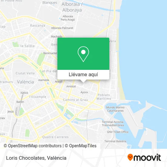 Mapa Loris Chocolates