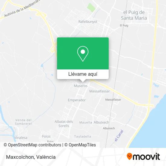 Mapa Maxcolchon