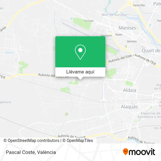 Mapa Pascal Coste