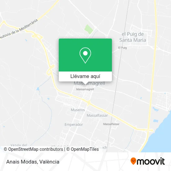 Mapa Anais Modas