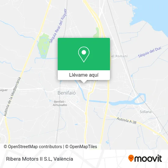 Mapa Ribera Motors II S.L