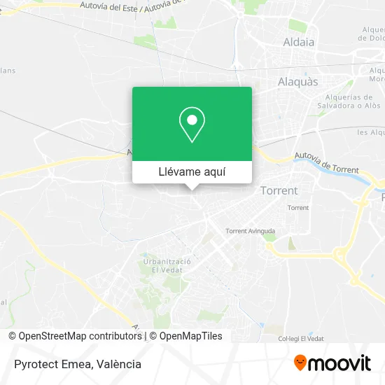 Mapa Pyrotect Emea