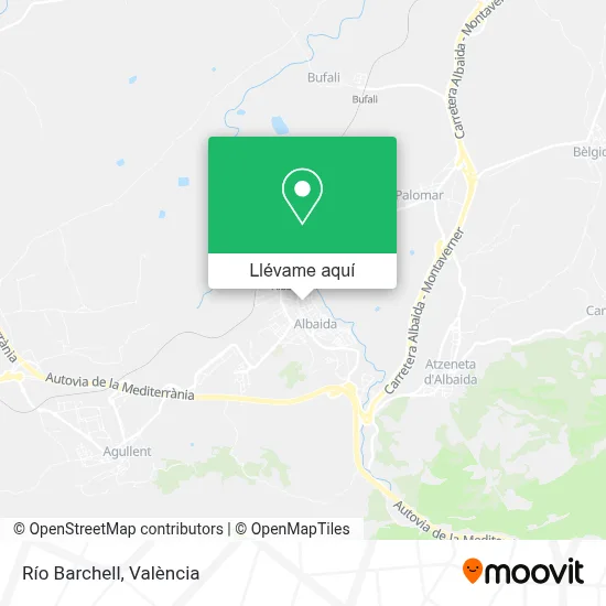 Mapa Río Barchell