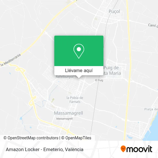 Mapa Amazon Locker - Emeterio