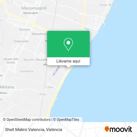 Mapa Shell Makro Valencia