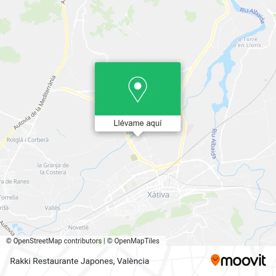 Mapa Rakki Restaurante Japones