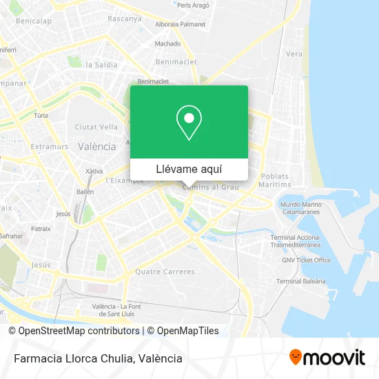 Mapa Farmacia Llorca Chulia