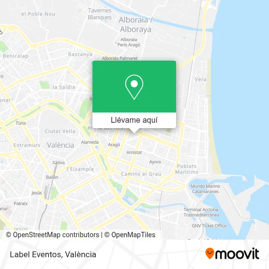 Mapa Label Eventos