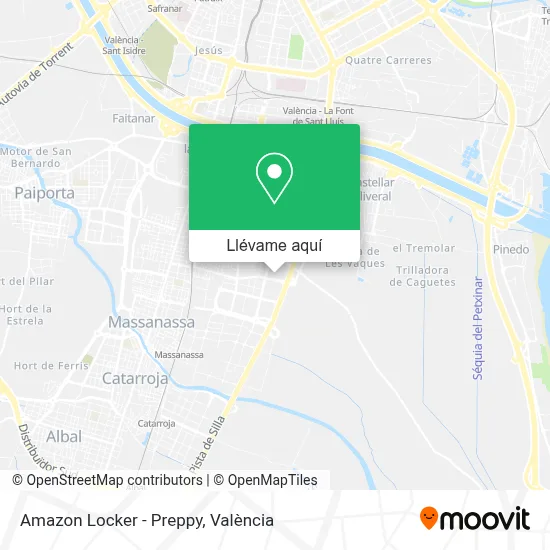 Mapa Amazon Locker - Preppy