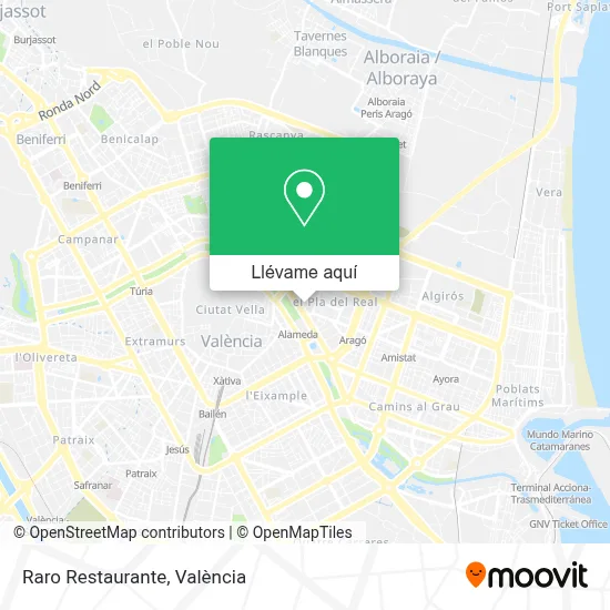 Mapa Raro Restaurante