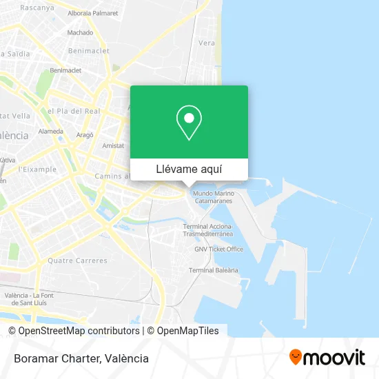 Mapa Boramar Charter