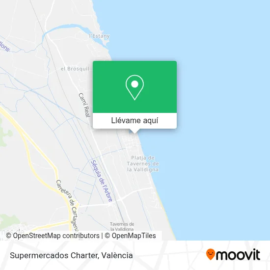 Mapa Supermercados Charter