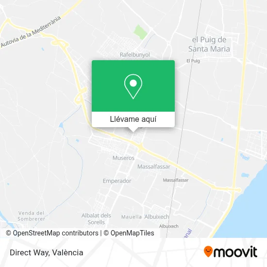 Mapa Direct Way