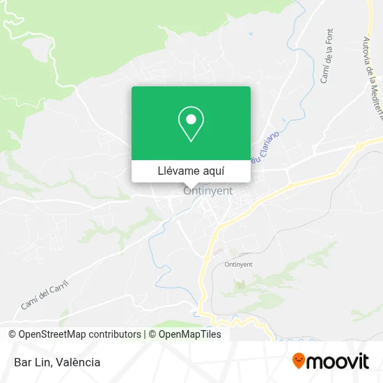 Mapa Bar Lin