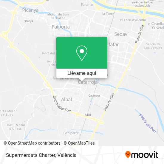 Mapa Supermercats Charter