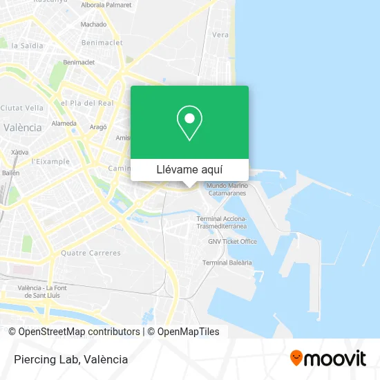 Mapa Piercing Lab
