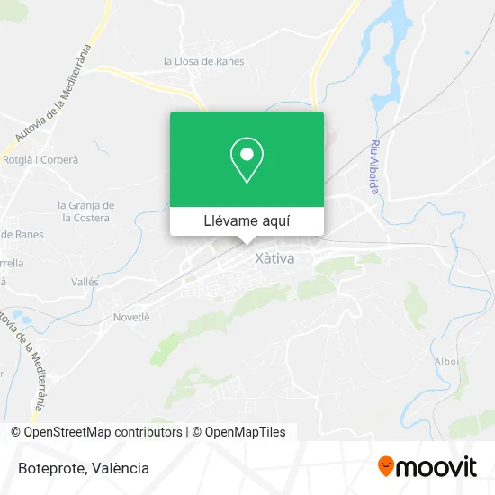 Mapa Boteprote