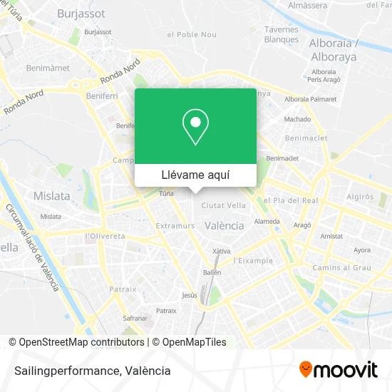 Mapa Sailingperformance