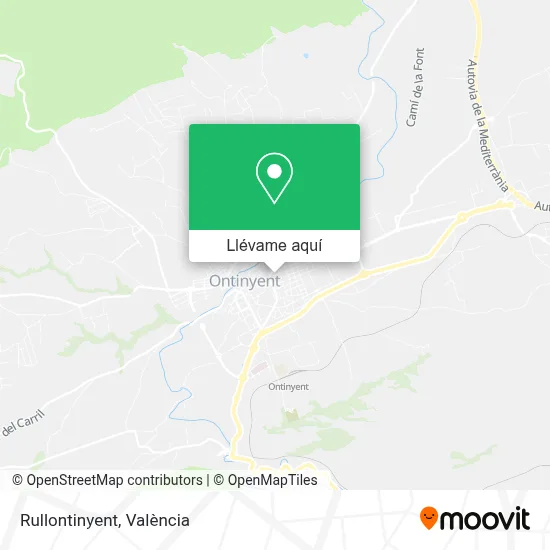 Mapa Rullontinyent