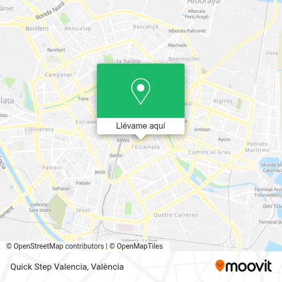 Mapa Quick Step Valencia