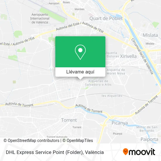Mapa DHL Express Service Point (Folder)