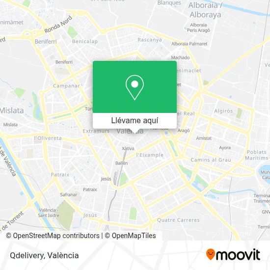 Mapa Qdelivery
