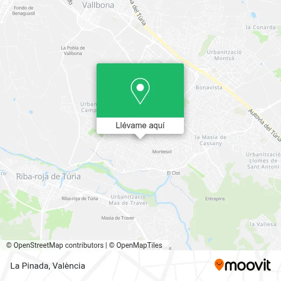 Mapa La Pinada
