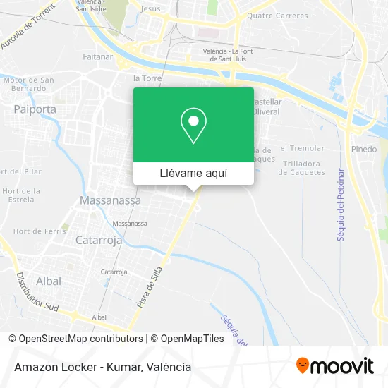 Mapa Amazon Locker - Kumar