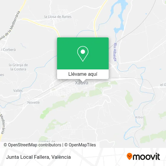 Mapa Junta Local Fallera