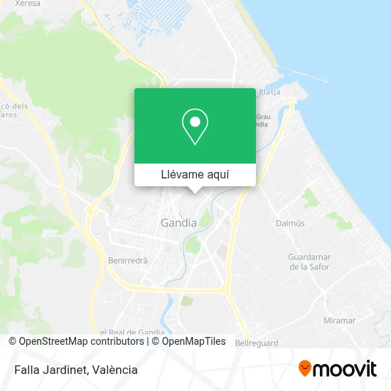 Mapa Falla Jardinet
