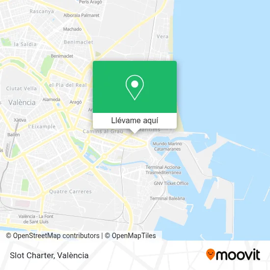 Mapa Slot Charter