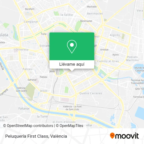 Mapa Peluquería First Class