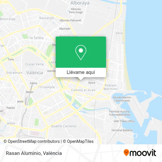 Mapa Rasan Aluminio