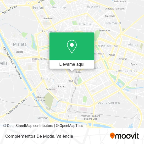 Mapa Complementos De Moda