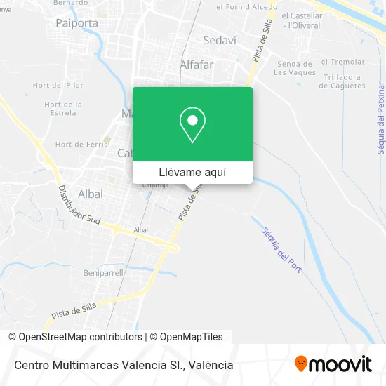 Mapa Centro Multimarcas Valencia Sl.