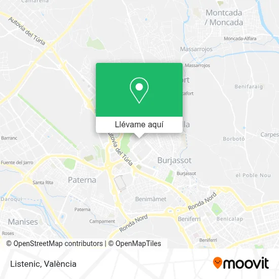 Mapa Listenic
