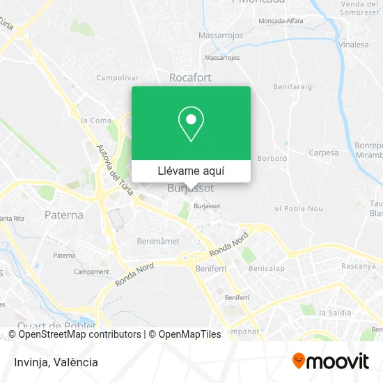 Mapa Invinja