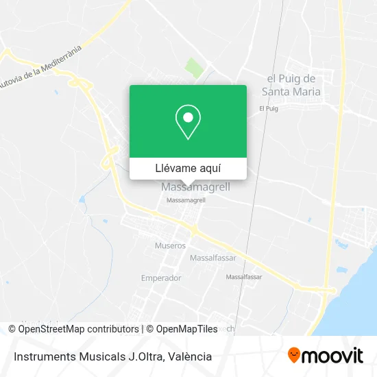 Mapa Instruments Musicals J.Oltra