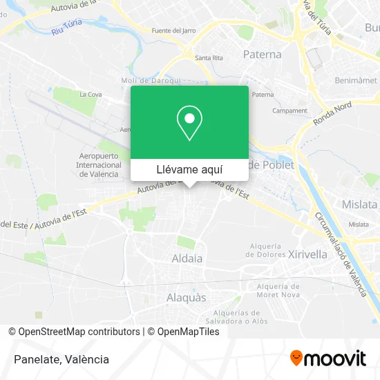 Mapa Panelate
