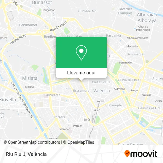 Mapa Riu Riu J