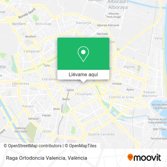 Mapa Raga Ortodoncia Valencia