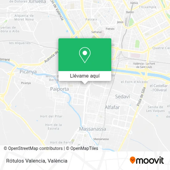 Mapa Rótulos Valencia