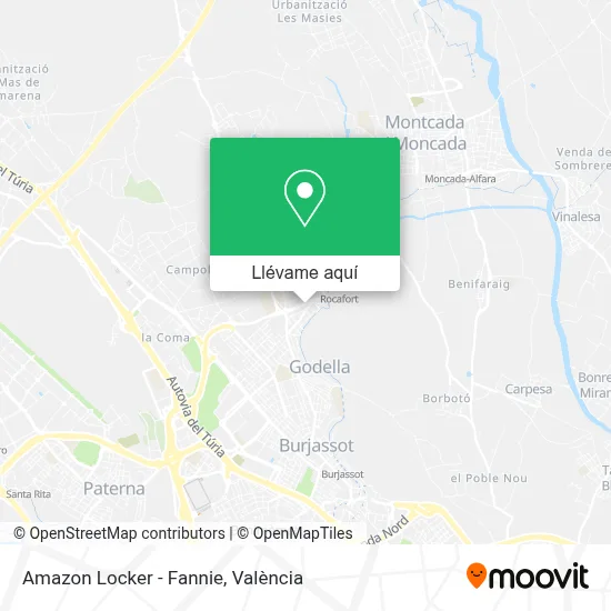 Mapa Amazon Locker - Fannie
