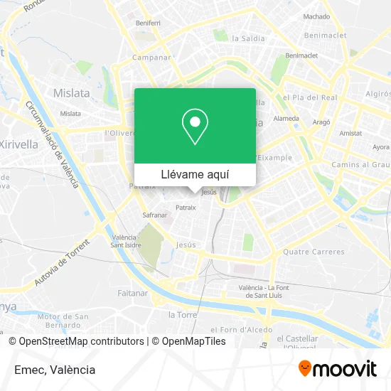 Mapa Emec