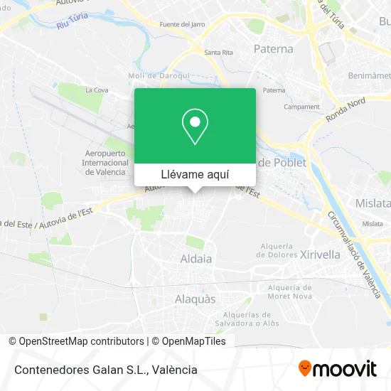 Mapa Contenedores Galan S.L.