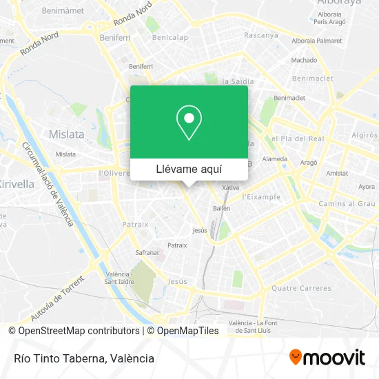 Mapa Río Tinto Taberna
